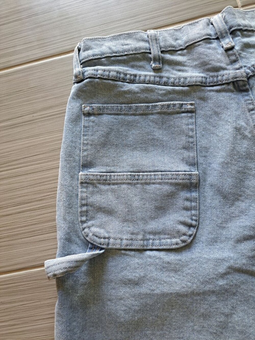 Vtg Wrangler Carpenter Denim Shorts Men's Size 34 Workwear Yorts Utility - Picture 4 of 11